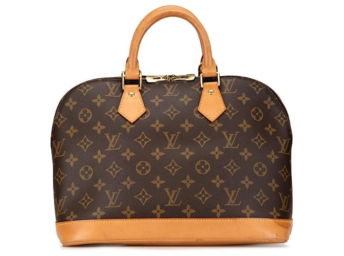 Brown Louis Vuitton Monogram Alma PM Handbag Leather  ref.1410270