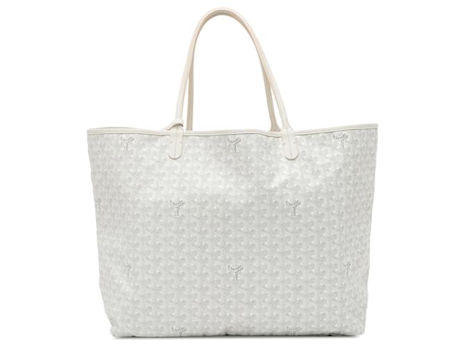 Bolsa Tote Goyard Goyardine Saint Louis GM Branco Couro  ref.1410300