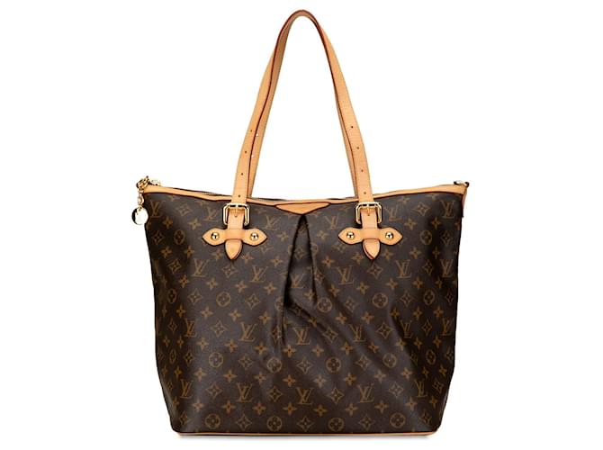 Braune Louis Vuitton-Monogramm-Palermo-GM-Umhängetasche Leder  ref.1410320