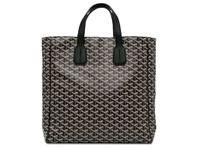 Bolsa Goyard Goyardine Voltaire preta Preto Couro  ref.1410355