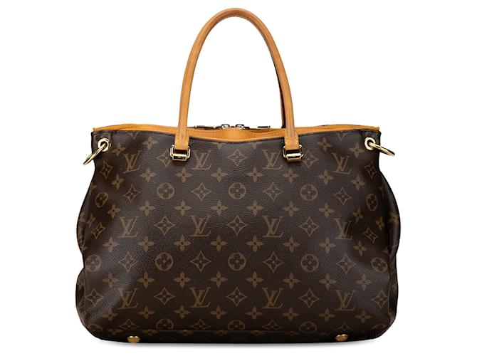 Bolsa Louis Vuitton Monograma Pallas MM marrom Couro  ref.1410438