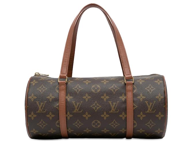 Brown Louis Vuitton Monogram Papillon 30 handbag Leather  ref.1410439