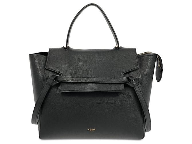 Céline Black Celine Micro Belt Bag Satchel Leather  ref.1410474