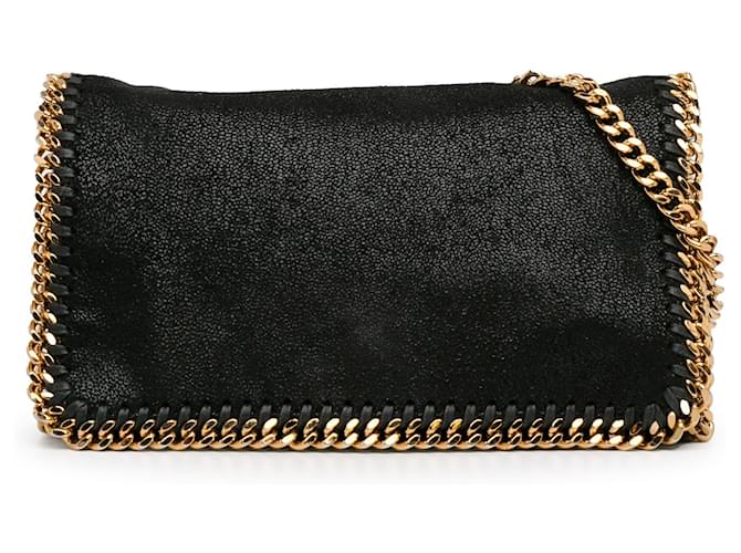 Stella Mc Cartney Black Stella McCartney Shaggy Deer Falabella Crossbody Cloth  ref.1410493