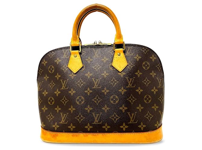 Bolsa Louis Vuitton Monograma Alma PM Marrom Couro  ref.1410526