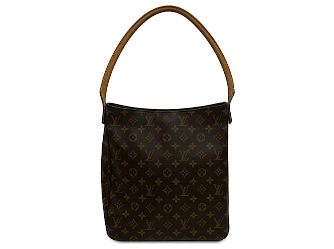 Looping Bolso de hombro GM con lazo y monograma de Louis Vuitton marrón Castaño Cuero  ref.1410534