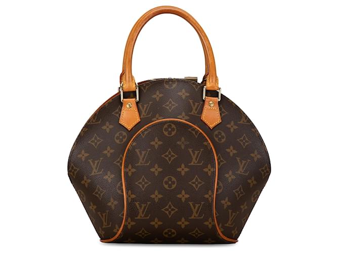 Bolso de mano marrón Louis Vuitton Monogram Ellipse PM Castaño Cuero  ref.1410568