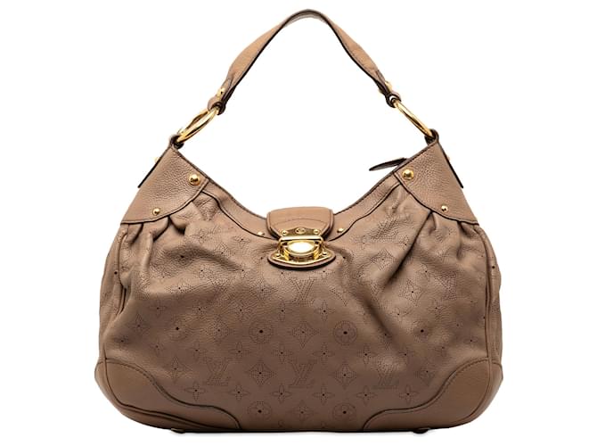 Tan Louis Vuitton Monogram Mahina Solar PM Shoulder Bag Camel Leather  ref.1410574