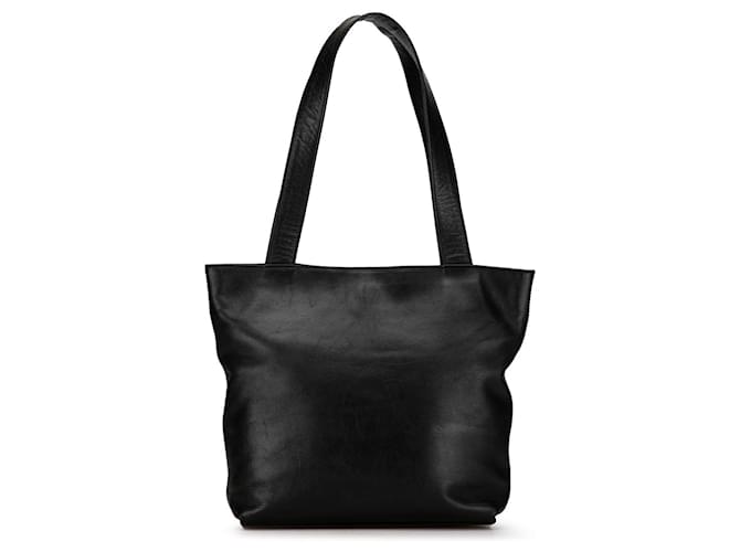 Borsa CC in pelle di agnello goffrata Chanel nera Nero  ref.1410617