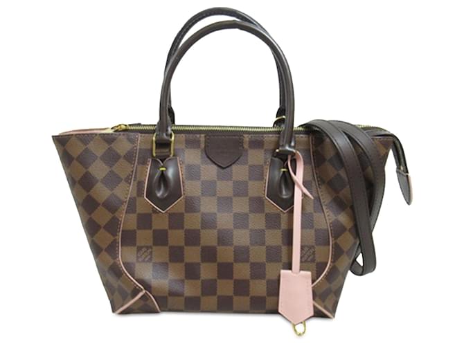 Borsa Louis Vuitton Damier Ebene Caissa PM marrone Pelle  ref.1410647