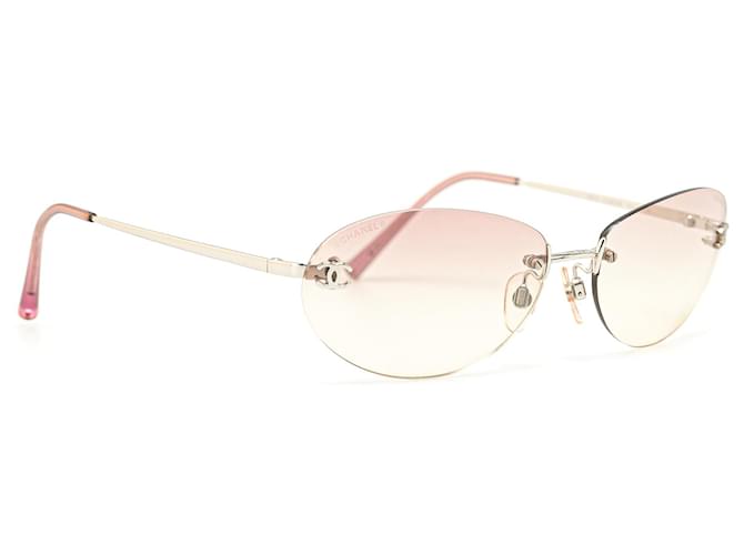 Pink Chanel CC Gradient Sunglasses  ref.1410672