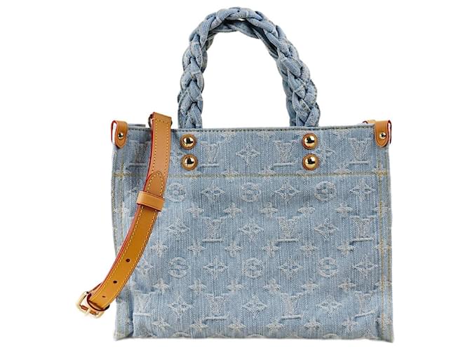 Louis Vuitton Lâchez le cabas PM Jean Bleu  ref.1410704