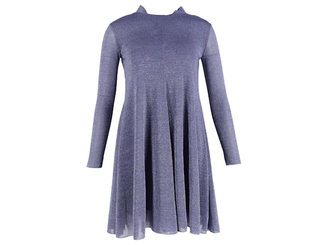 Max Mara Mini-robe à manches longues en polyester violet  ref.1410719