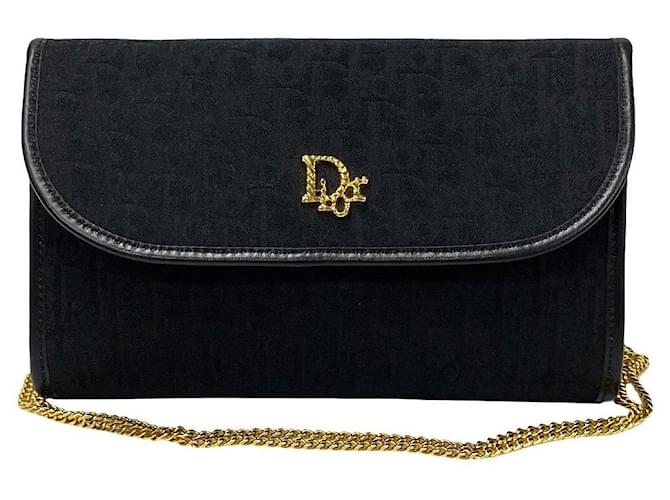 Dior Trotter Chain Shoulder Bag  Canvas Crossbody Bag in Excellent condition Cloth  ref.1410757