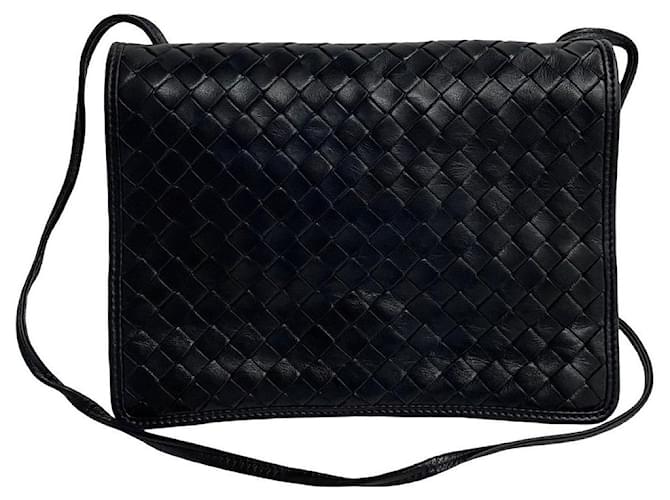 Bolsa Crossbody Bottega Veneta Intrecciato Bolsa Crossbody de couro em bom estado  ref.1410768