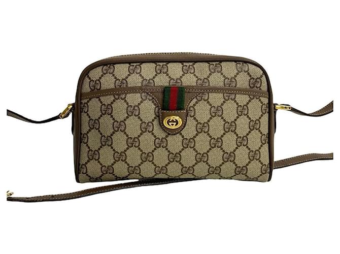 Gucci GG Supreme Ophidia Crossbody Bag  Canvas Crossbody Bag in Excellent condition Cloth  ref.1410782