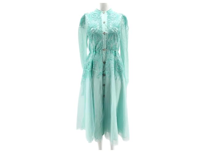 Autre Marque GEORGES HOBEIKA  Dresses T.International S Synthetic Turquoise  ref.1410807