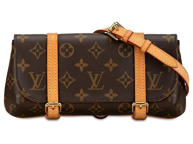 Louis Vuitton Brown Monogram Pochette Marelle PM Cloth  ref.1410928