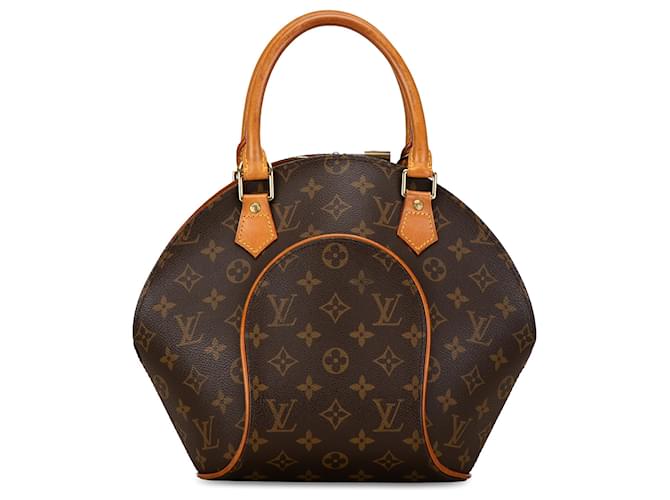 Ellipse Louis Vuitton Brown Monograma Elipse PM Castaño Cuero Lienzo  ref.1410939