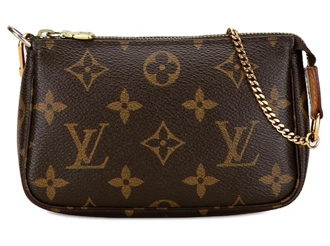 Louis Vuitton Accessoires Mini Pochette Monogram Marron Toile  ref.1410989