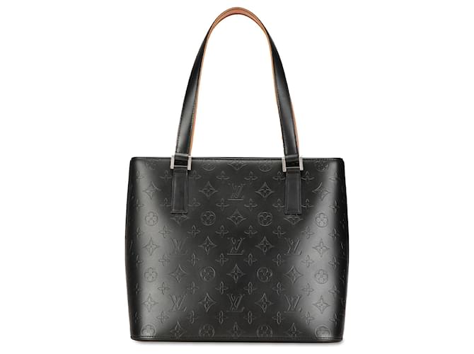 Louis Vuitton Grau Monogramm Matte Stockton Anthrazitgrau Leder Kalbähnliches Kalb  ref.1410994