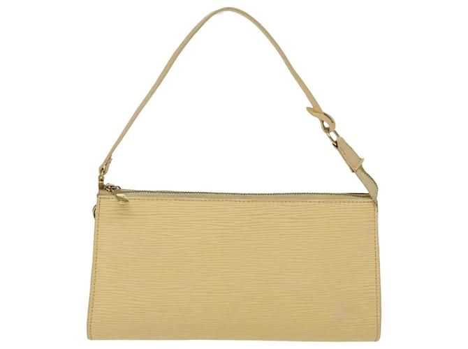 Louis Vuitton Pochette Accessoire Beige Leather  ref.1411030