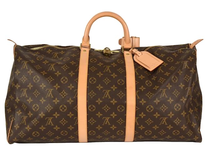 Louis Vuitton Keepall 55 Toile Marron  ref.1411063