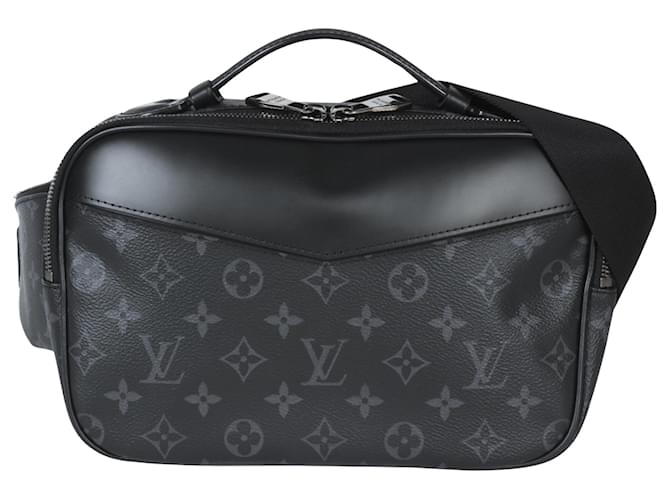 Louis Vuitton Bum bag Black Cloth  ref.1411077