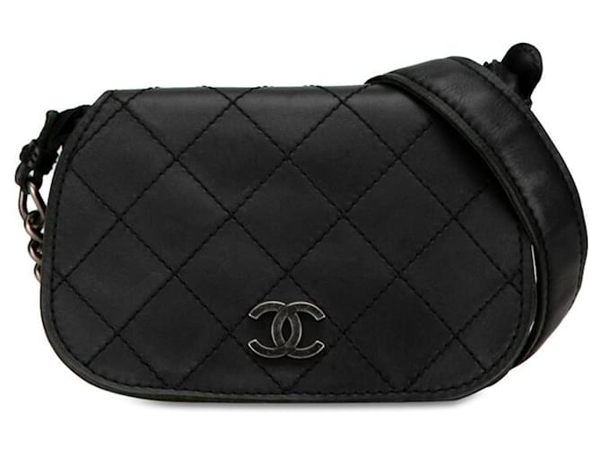 Classique Chanel COCO Mark Cuir Noir  ref.1411086