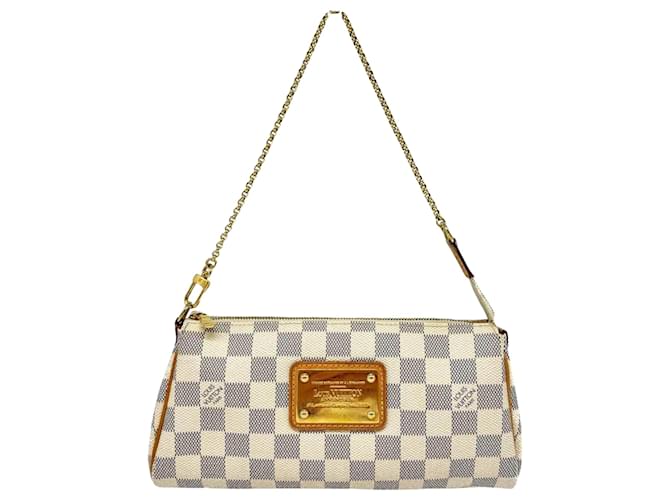 LOUIS VUITTON EVA Bianco Tela  ref.1411087