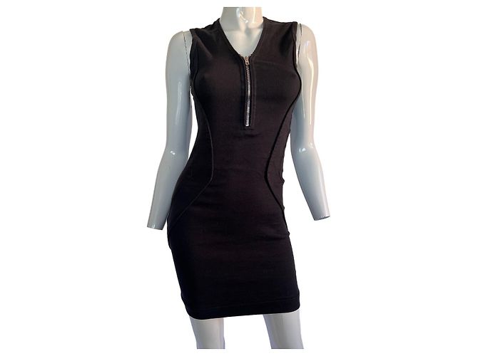 Vestido mini sin mangas Trever de mezcla de lino negro Iro