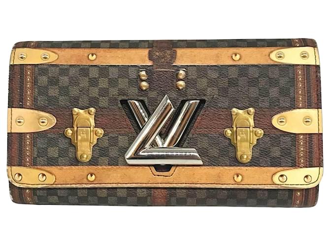 Louis Vuitton Twist Marrom Lona  ref.1411094