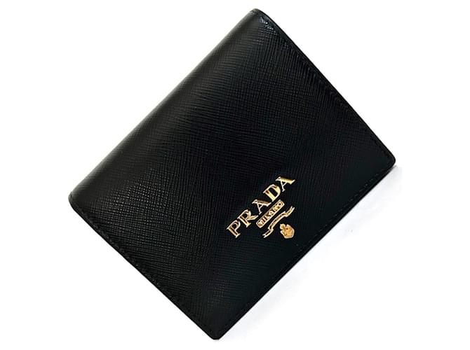 Prada Saffiano Schwarz Leder  ref.1411113