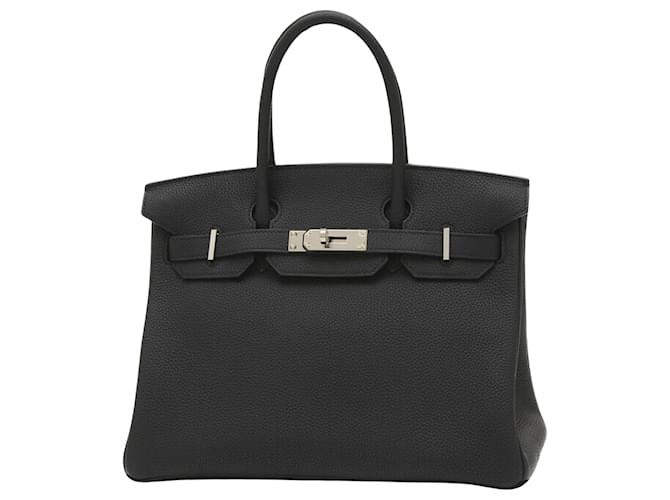 Hermès HERMES BIRKIN 30 Black Leather  ref.1411142