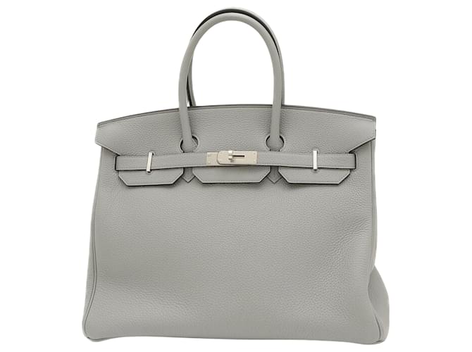 Hermès Birkin 35 Marrom Couro  ref.1411162