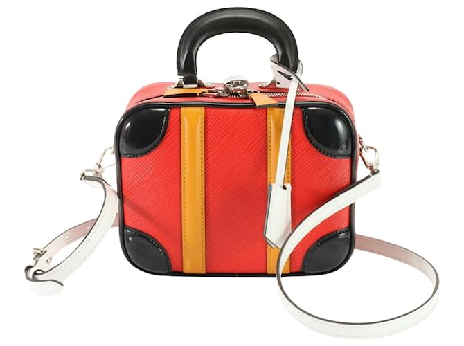 Valisette Louis Vuitton Cuir Rouge  ref.1411180