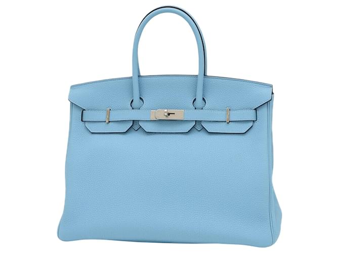 Hermès Birkin 35 Azul Couro  ref.1411195