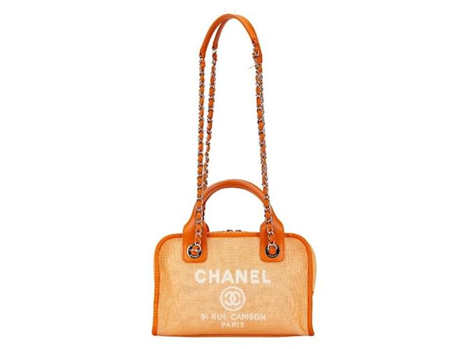 Chanel Deauville Orange Cloth  ref.1411244