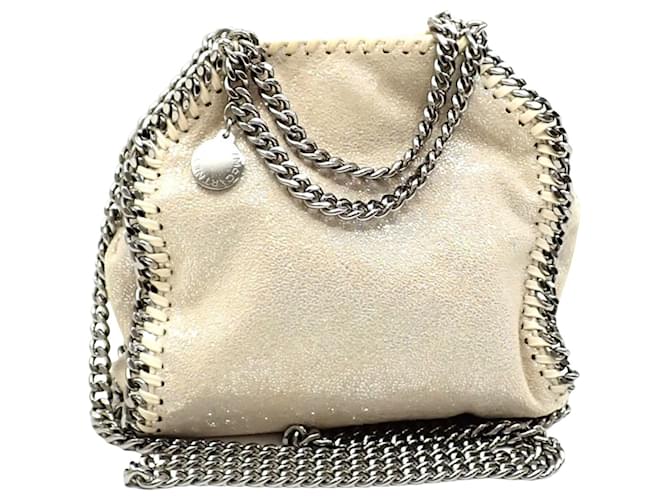 Stella Mc Cartney Stella McCartney Tiny falabella Beige Polyester  ref.1411288