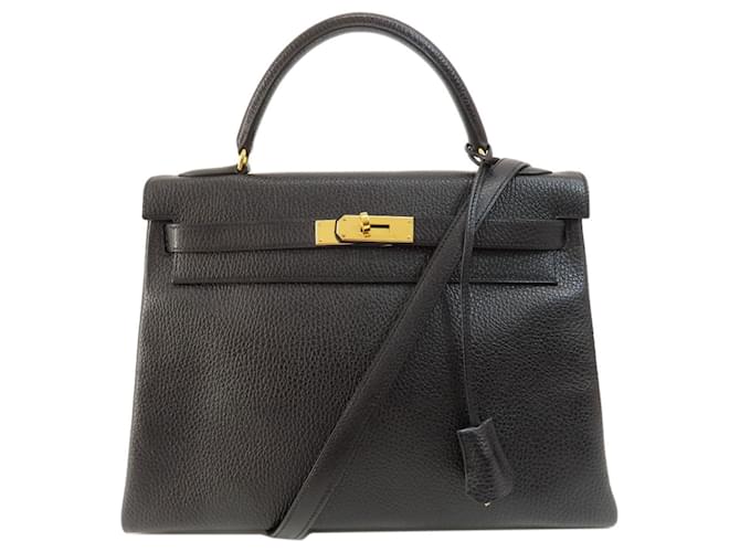 Hermès Kelly 32 Cuir Noir  ref.1411303