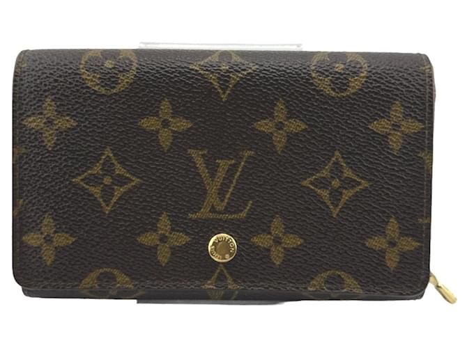 Louis Vuitton Trésor Marrone Tela  ref.1411310