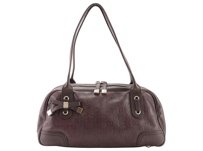 Gucci Princy Cuir Marron  ref.1411332