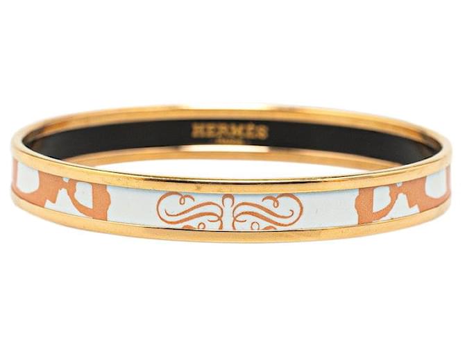 Hermès Bracelet en émail étroit Hermes Bracelet en émail en excellent état Email  ref.1411358