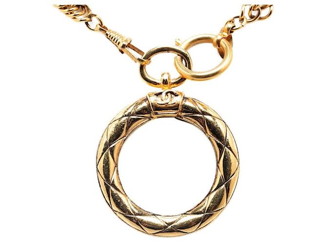 Collier chaîne loupe Chanel Collier en métal en bon état  ref.1411370