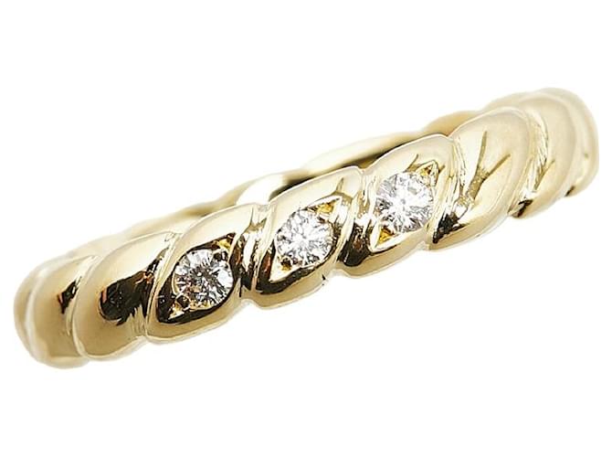 & Other Stories K18YG Yellow Gold Diamond Ring 0.07ct Size 14 in Great Condition Golden Metal  ref.1411404