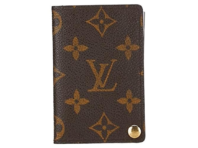 Étui à cartes Monogram Louis Vuitton M60937 en PVC marron en très bon état Plastique  ref.1411406