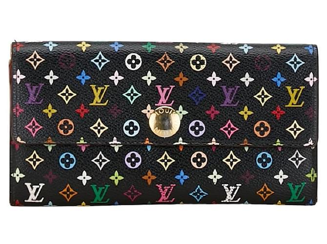 Carteira Sarah Monograma Multicolorido Louis Vuitton M93747 em boas condições Lona  ref.1411407