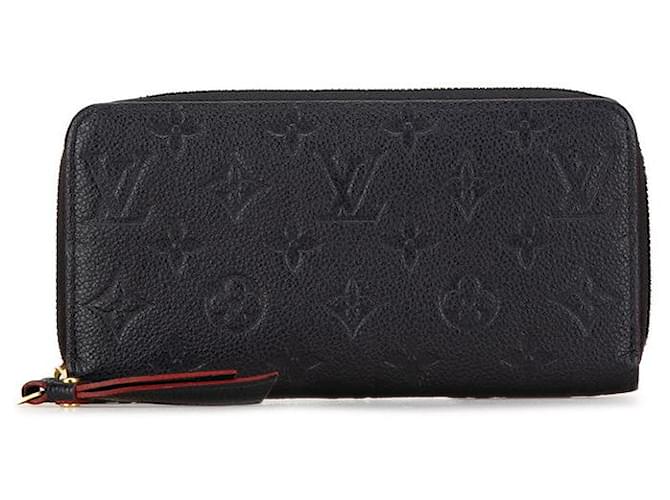 Carteira Zippy Louis Vuitton Monogram Empreinte M62121 em muito bom estado Azul Couro  ref.1411409