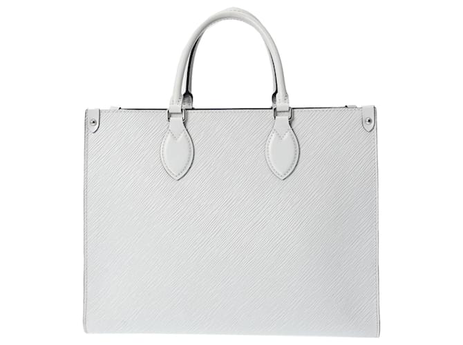 Louis Vuitton OntheGo Branco Couro  ref.1411430