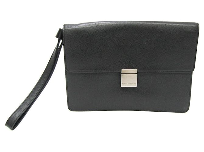 Louis Vuitton Selenga Preto Couro  ref.1411503